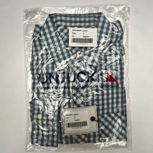 UNTUCKit Womens Crispo Shirt Blue White Gingham Button Down Long Sleeve sz 2 NWT